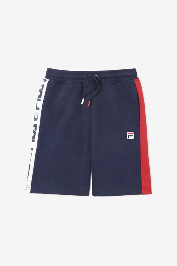 Pantalones Cortos Fila Niños Azul Marino - Cotton Athletic - España 397602KUM